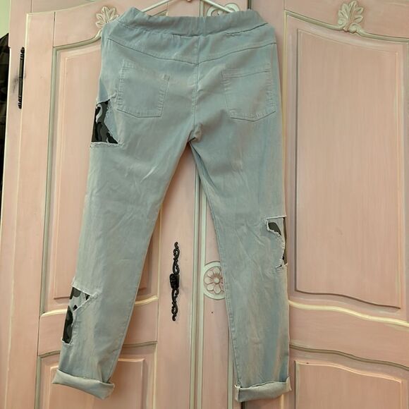 Venti 6 Joggers Solid w/Camo Star Patches, worn once size S - Picture 14 of 14